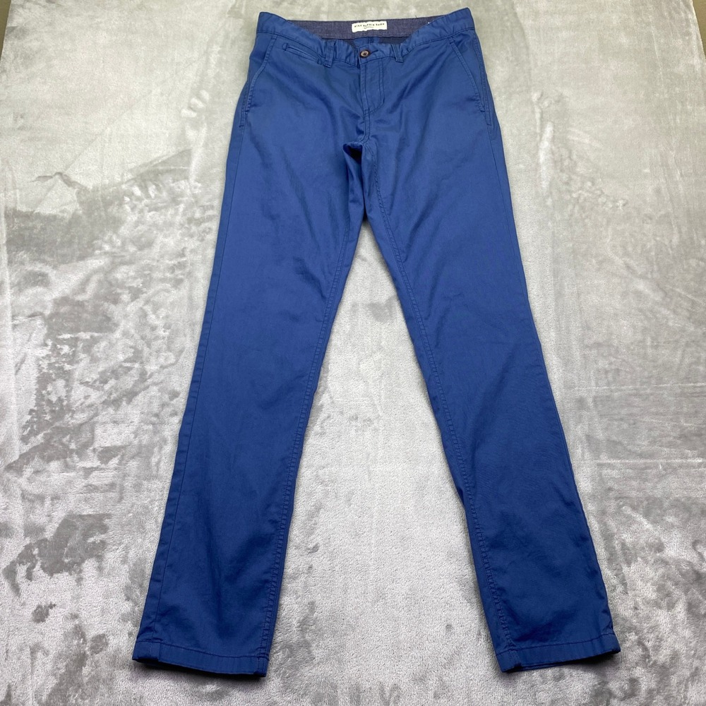 Bike Repair Shop Beanpole Mens Blue Slim‎ Fit Chino Pants Size 30x31 Preppy